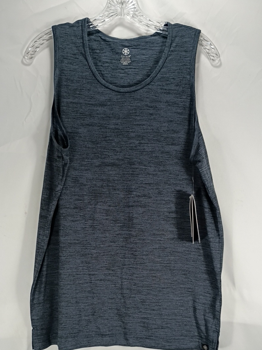 NWT GAIAM Men's Everyday Basic Muscle Tank Cool Grey Heather Sz Med Athleisure